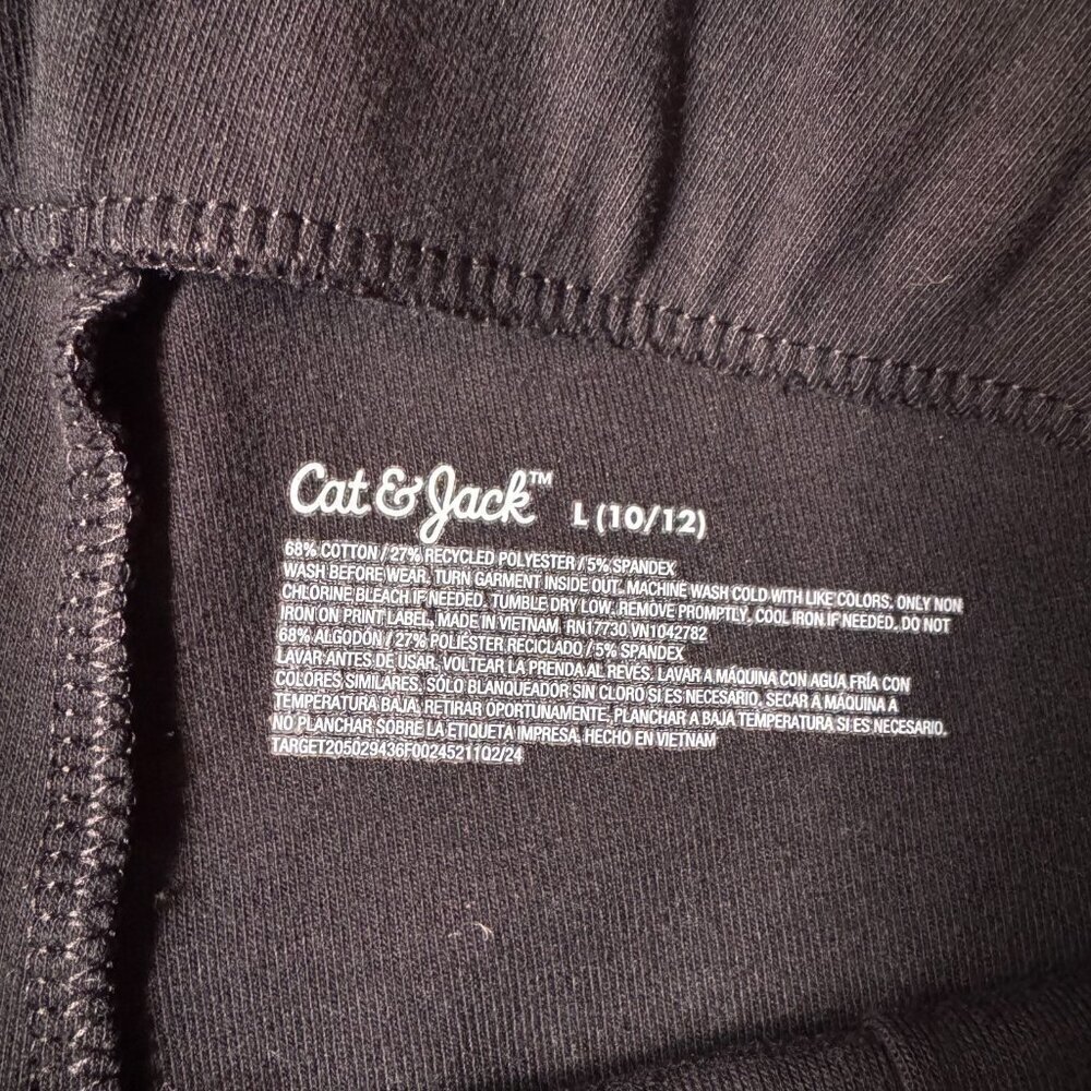 Cat & Jack Black Flare Leg Leggings Girls Size Large (10/12) - Picture 3 of 3